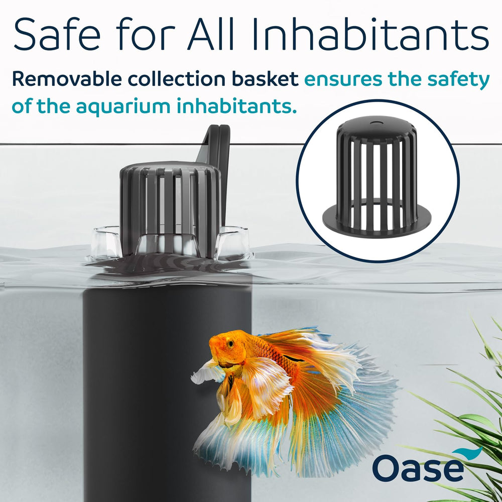 OASE CrystalSkim 350 quiet operation for peaceful aquarium maintenance
