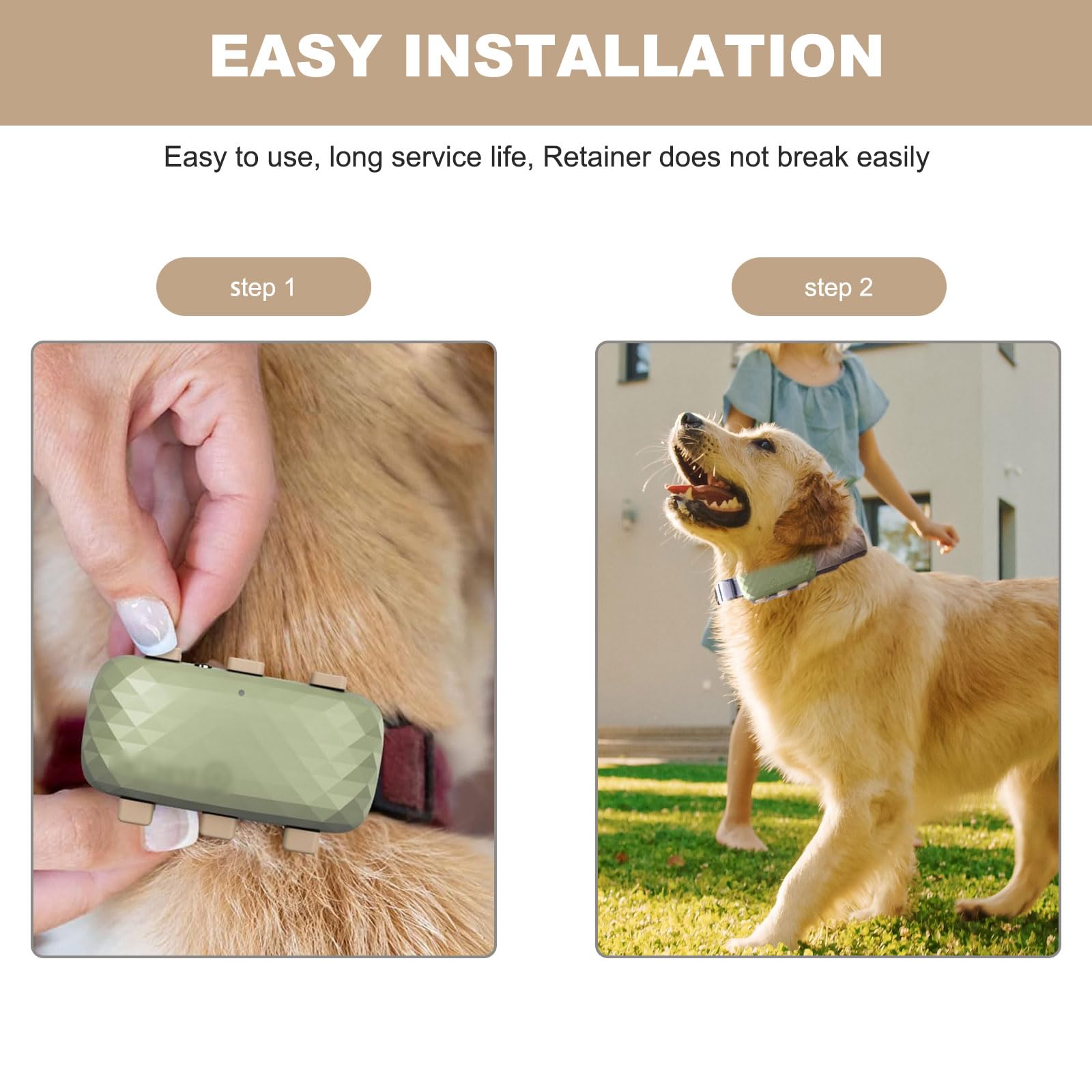 OatXtorpor collar clip easy-install enables quick tracker attachment.