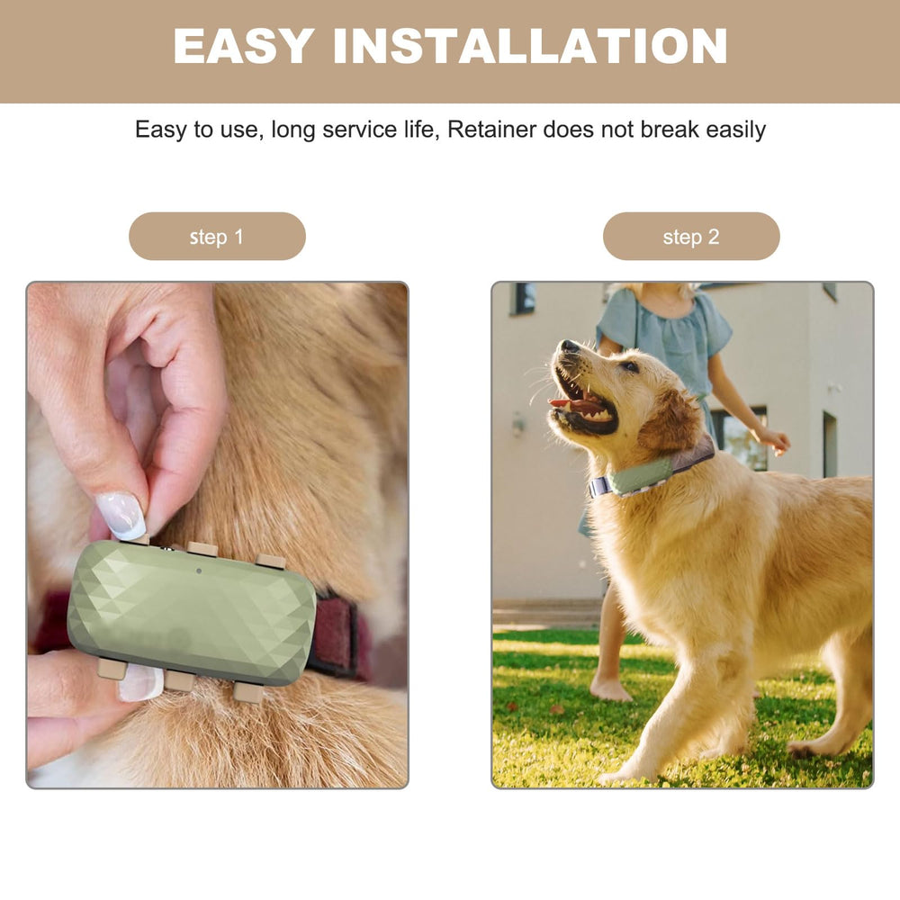 OatXtorpor collar clip easy-install enables quick tracker attachment.