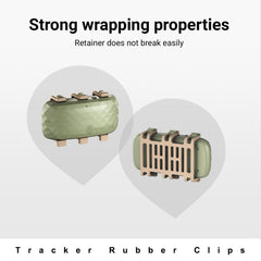 OatXtorpor rubber attachment clip demonstrates durability during active dog play.