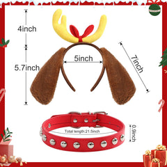 Obavioy red collar choker adjustable for comfortable Christmas and Halloween cosplay
