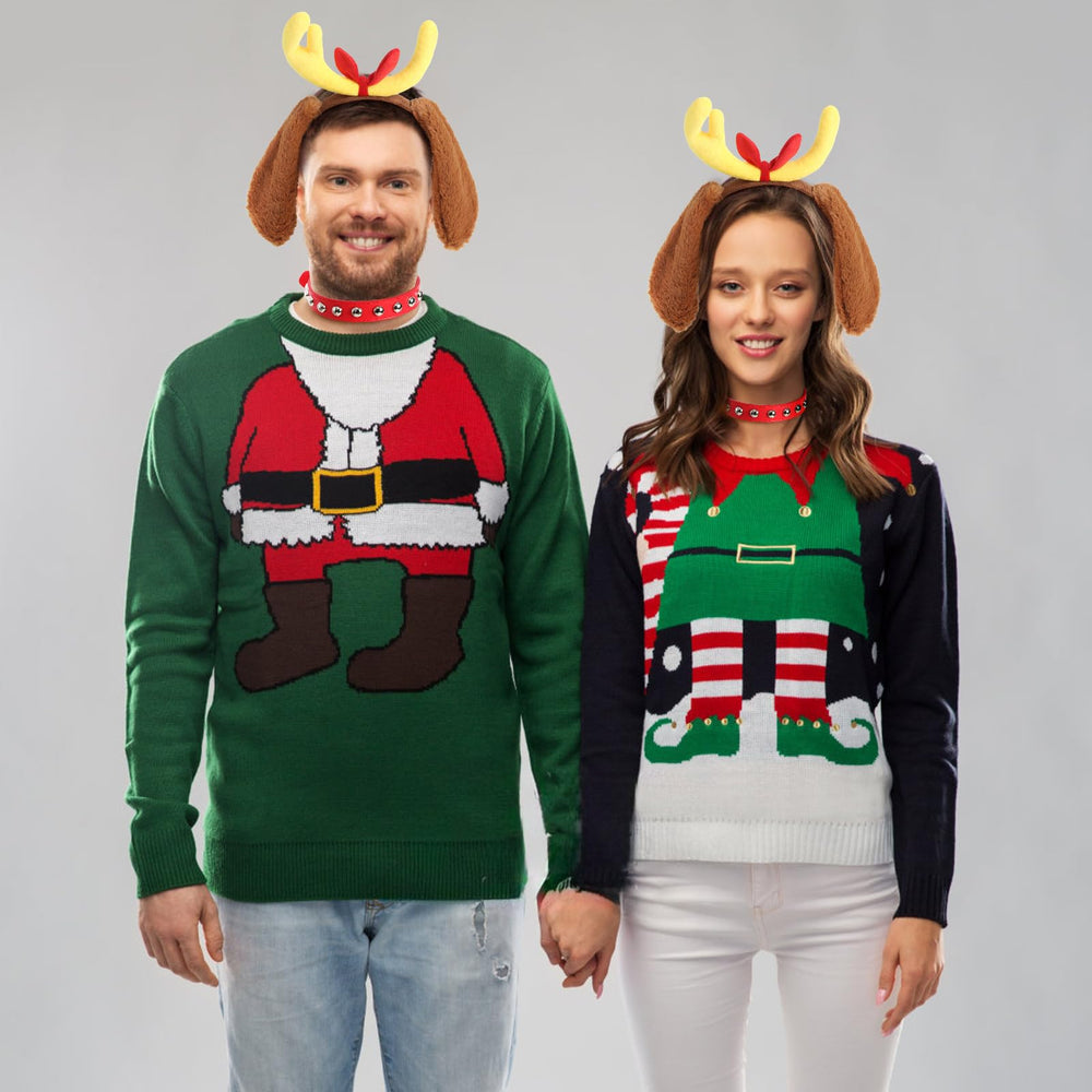 Obavioy yellow deer horn decoration adds character to holiday outfits