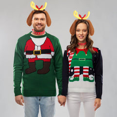 Obavioy yellow deer horn decoration adds character to holiday outfits