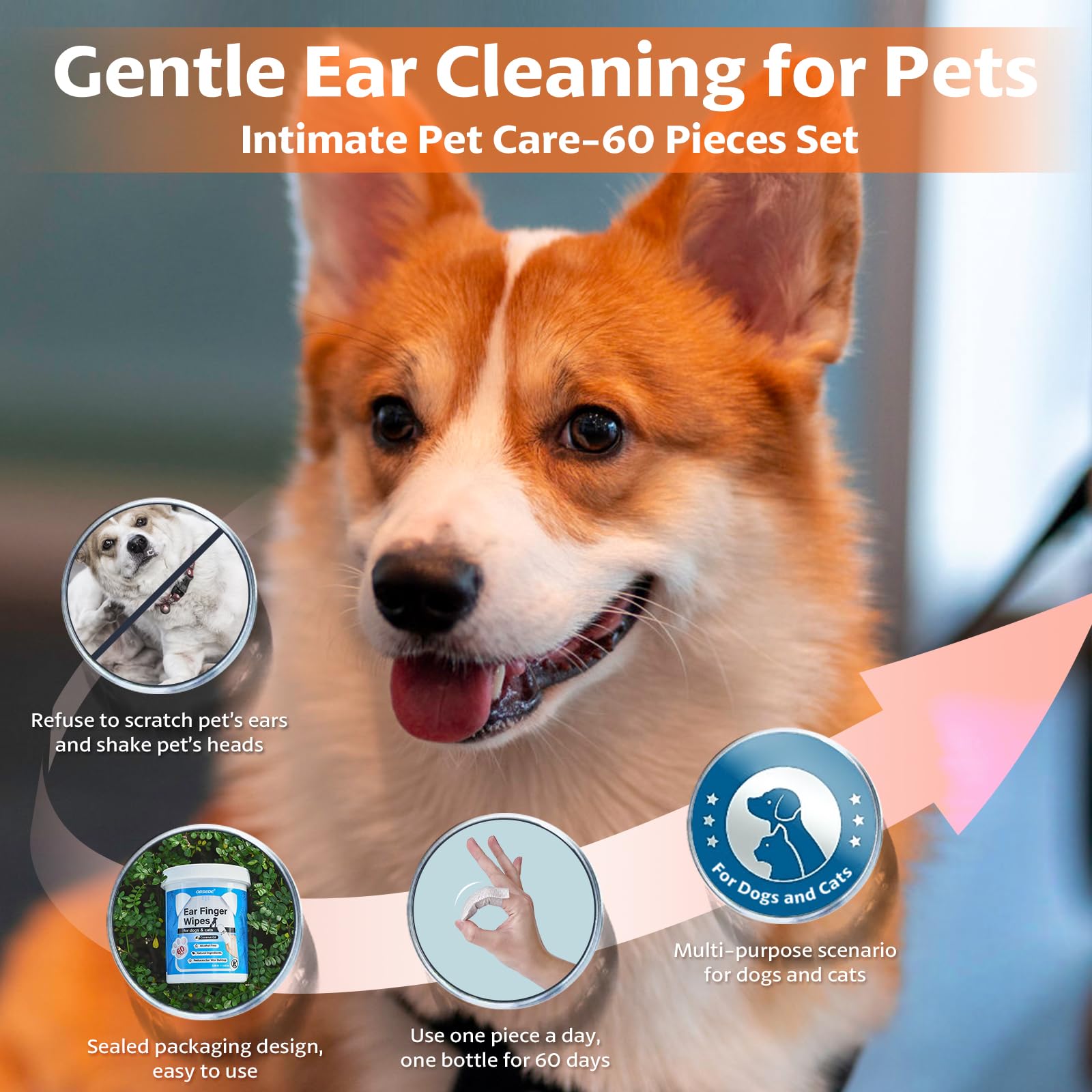 OBSEDE 60-wipes-pack ready for daily ear care