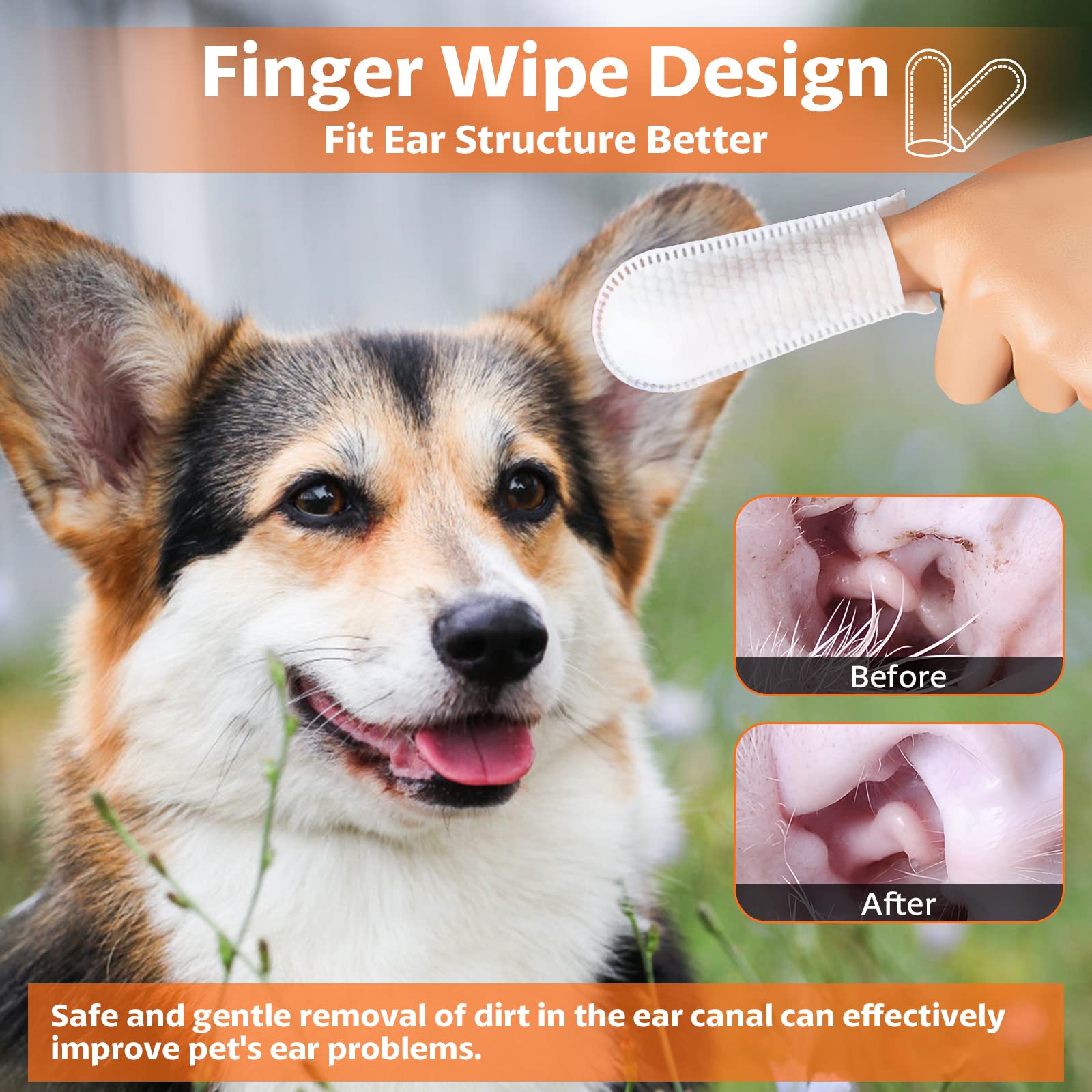 OBSEDE dog ear wipes itch-relief for irritated ears