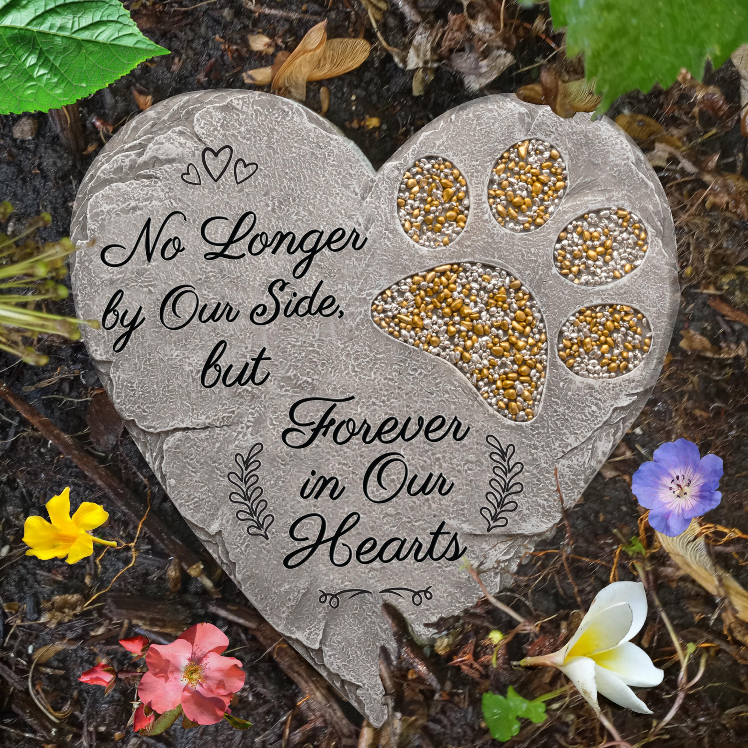 OBSI dog memorial stone rainbow-bridge highlights remembrance for pet loss.
