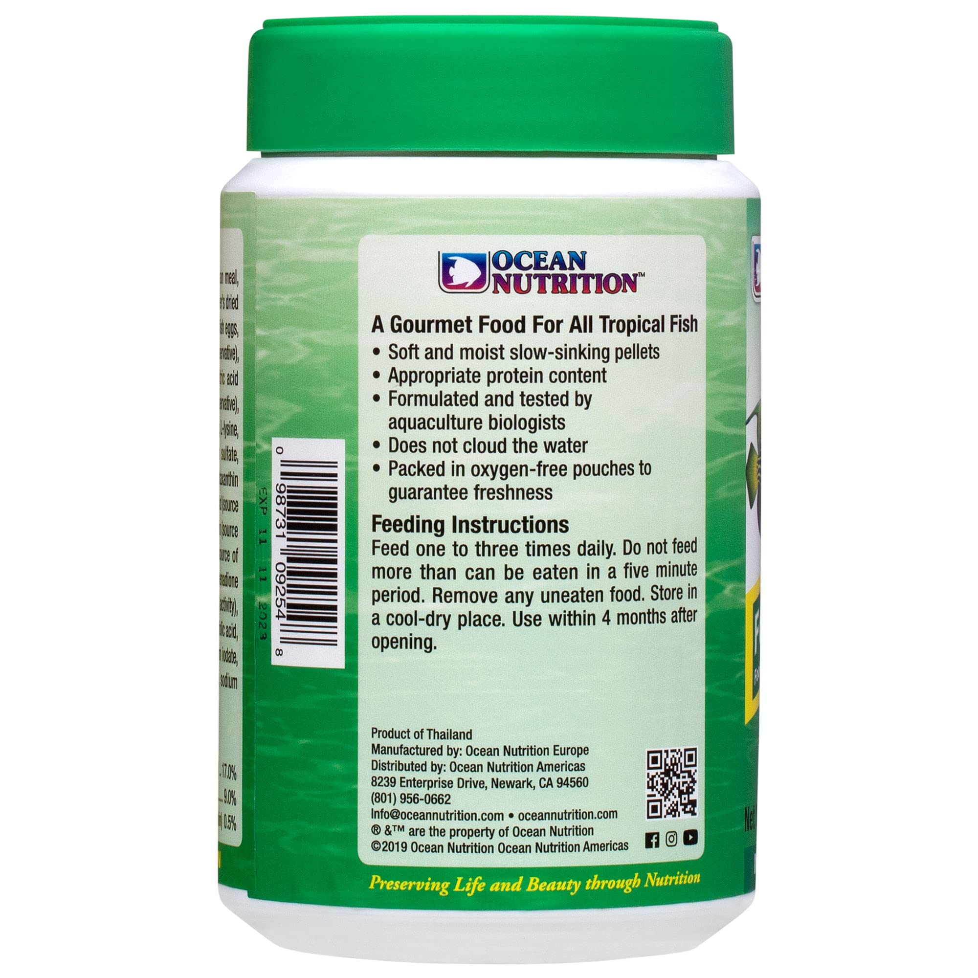 Clear water in aquarium after using Formula Two Pellets reduces cloudiness