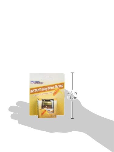 Ocean Nutrition Instant Baby Brine Shrimp Eggs in saline solution for delicate fish.