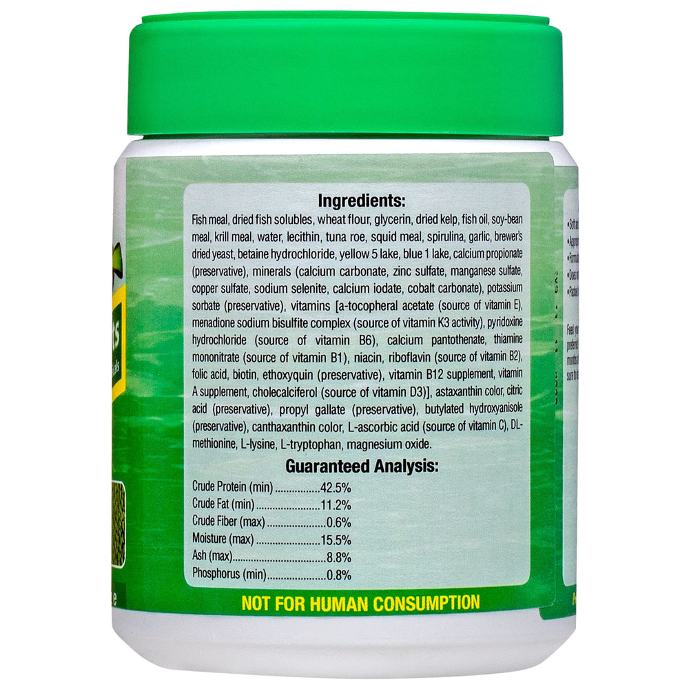 Ocean Nutrition Formula Two pellets close-up reveals soft, easy-to-digest texture.