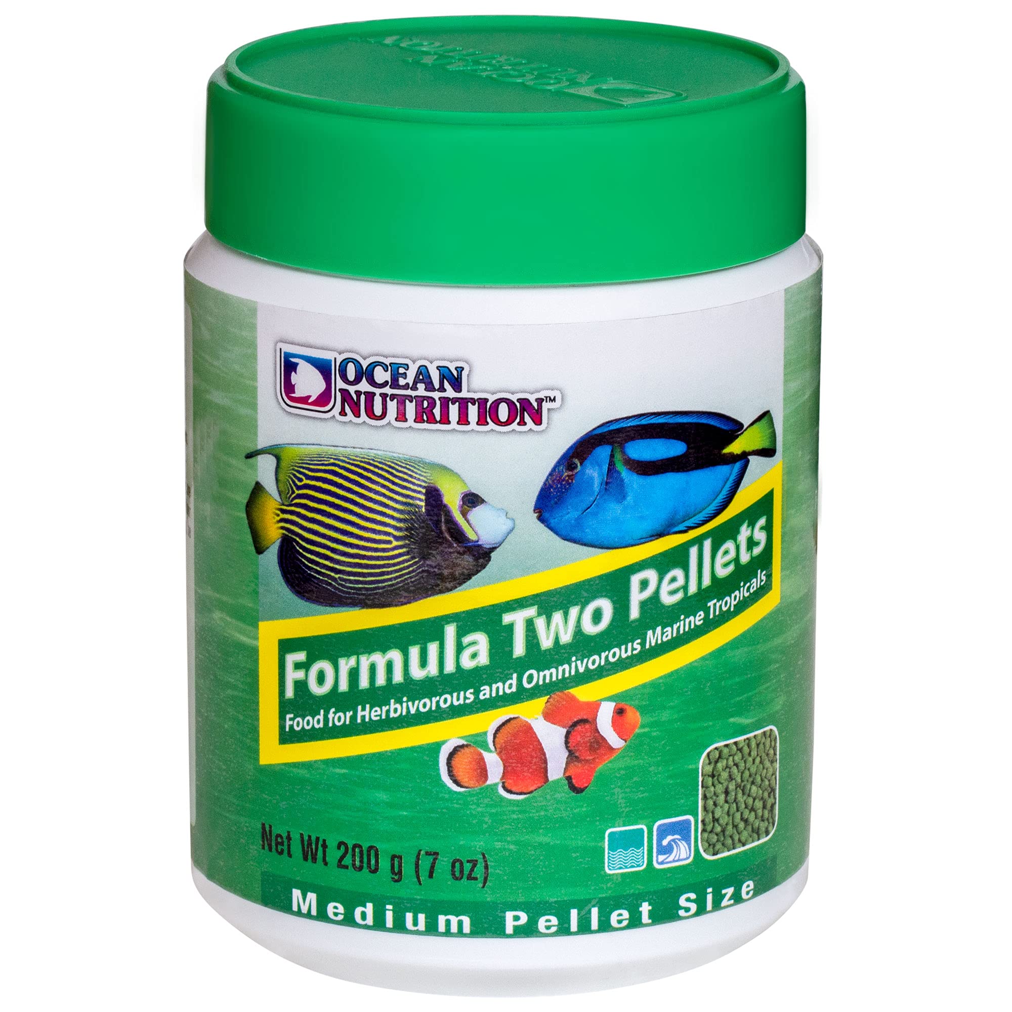 Ocean Nutrition Formula Two kelp ingredient highlights natural fiber for herbivorous tank mates.