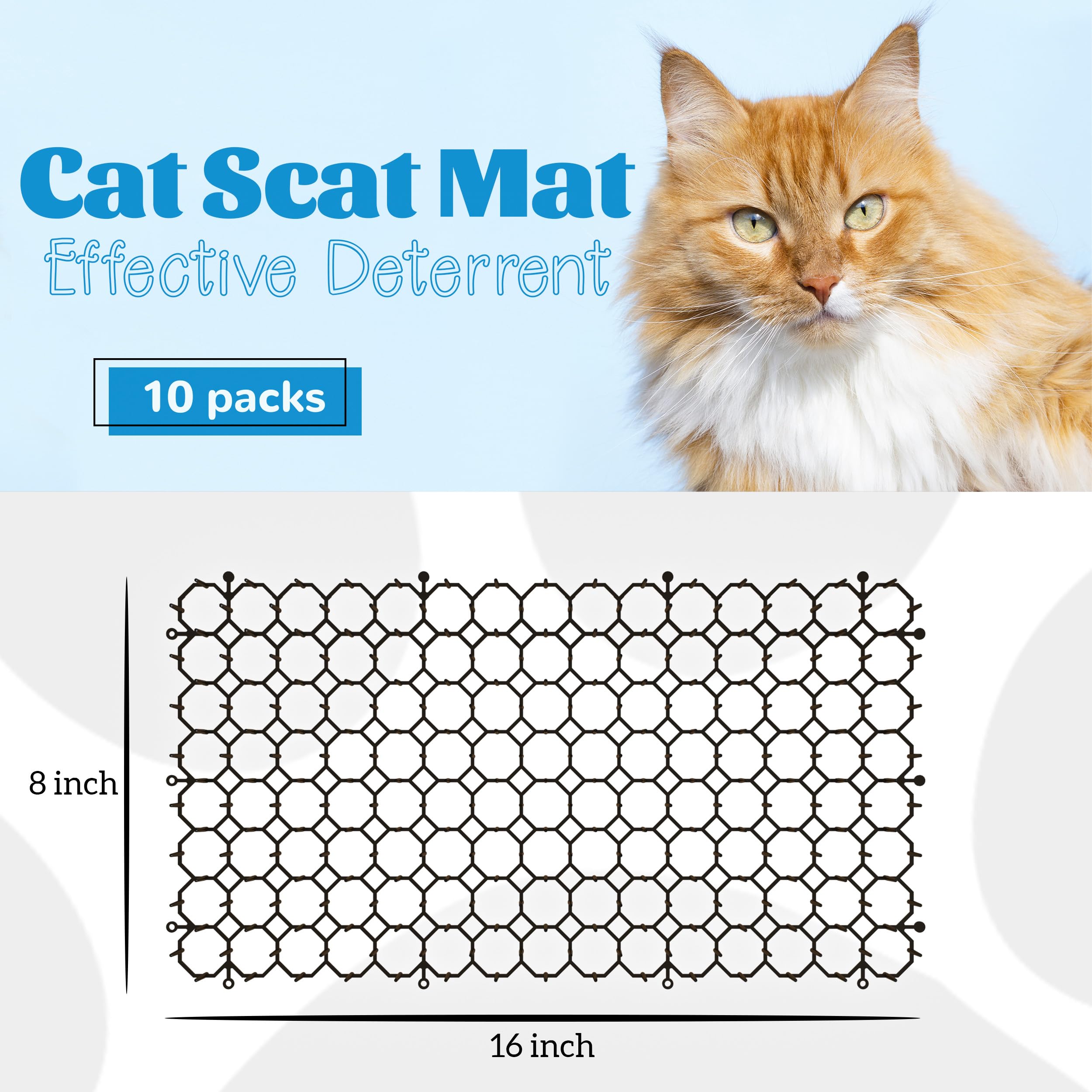 OceanPax cat deterrent mat is durable for long-lasting outdoor use.
