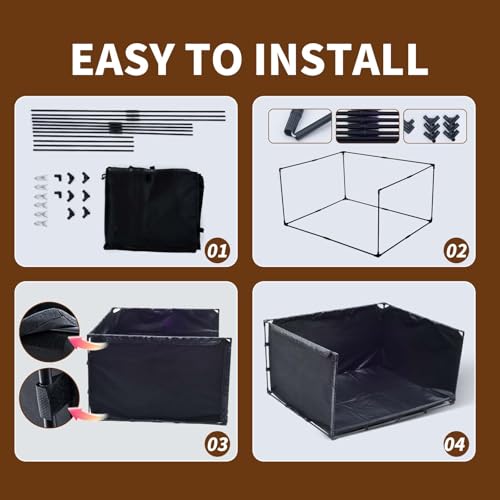 OCMML foldable potty tray demonstrating easy-clean design