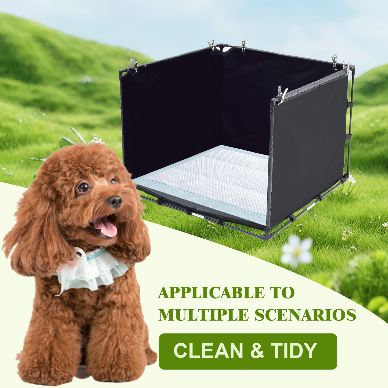 OCMML indoor-outdoor potty suitable for balconies, kennels, and apartments.