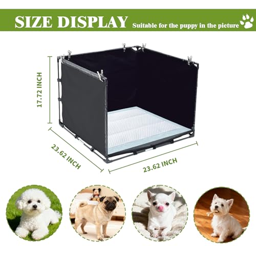 OCMML no-spill pee pad holder with front guard minimizes pad leaks.