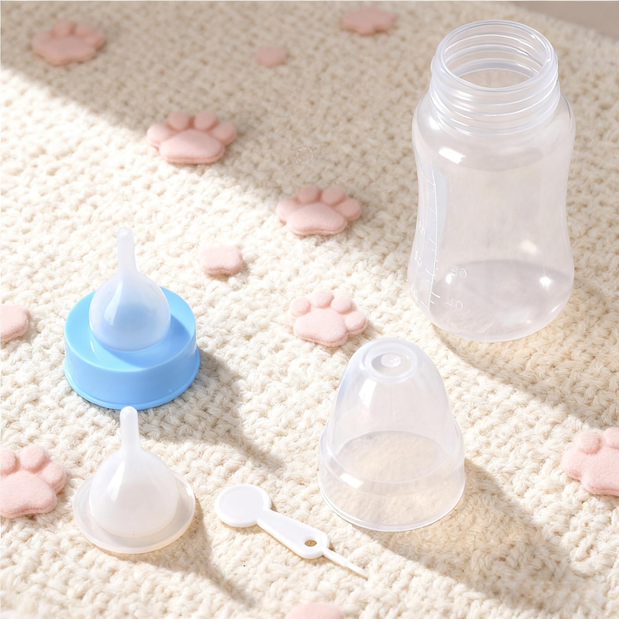 OCTKITE 2-03oz bottle highlights small-volume feeds for very young pets