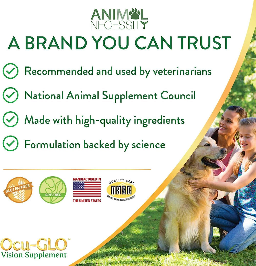 Ocu-GLO use-case with pet owner boosting daily eye-health routine.