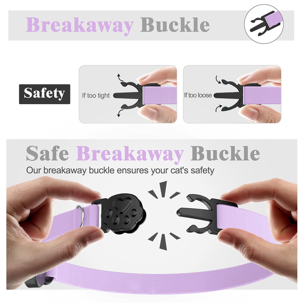 Odokele adjustable-fit-8-12-5-inch cat collar adapts to growing cats.