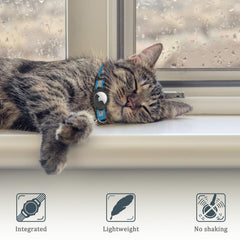 Odokele airTag cat collar integrated holder securely fits AirTag