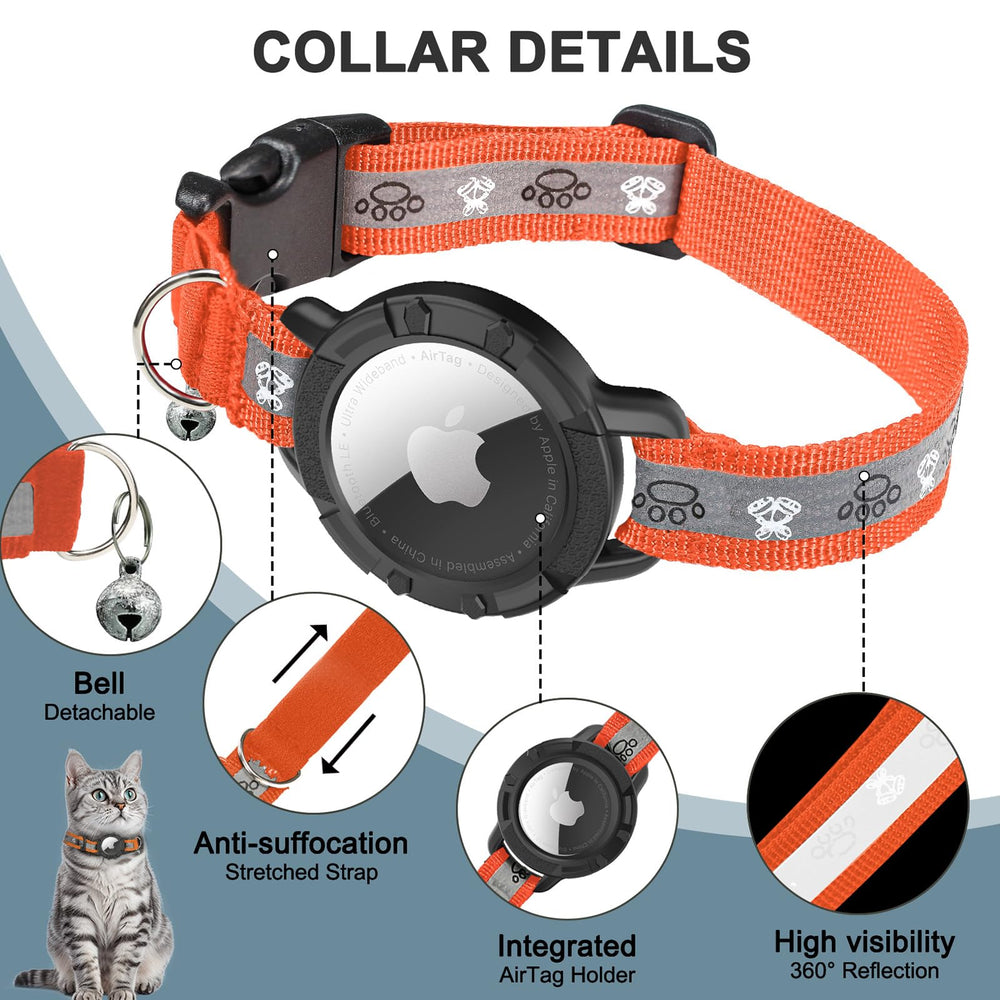 Odokele reflective night-visibility collar in low light conditions
