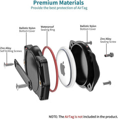 Odokele AirTag dog collar holder thru-collar design prevents loss and wobble during activity.