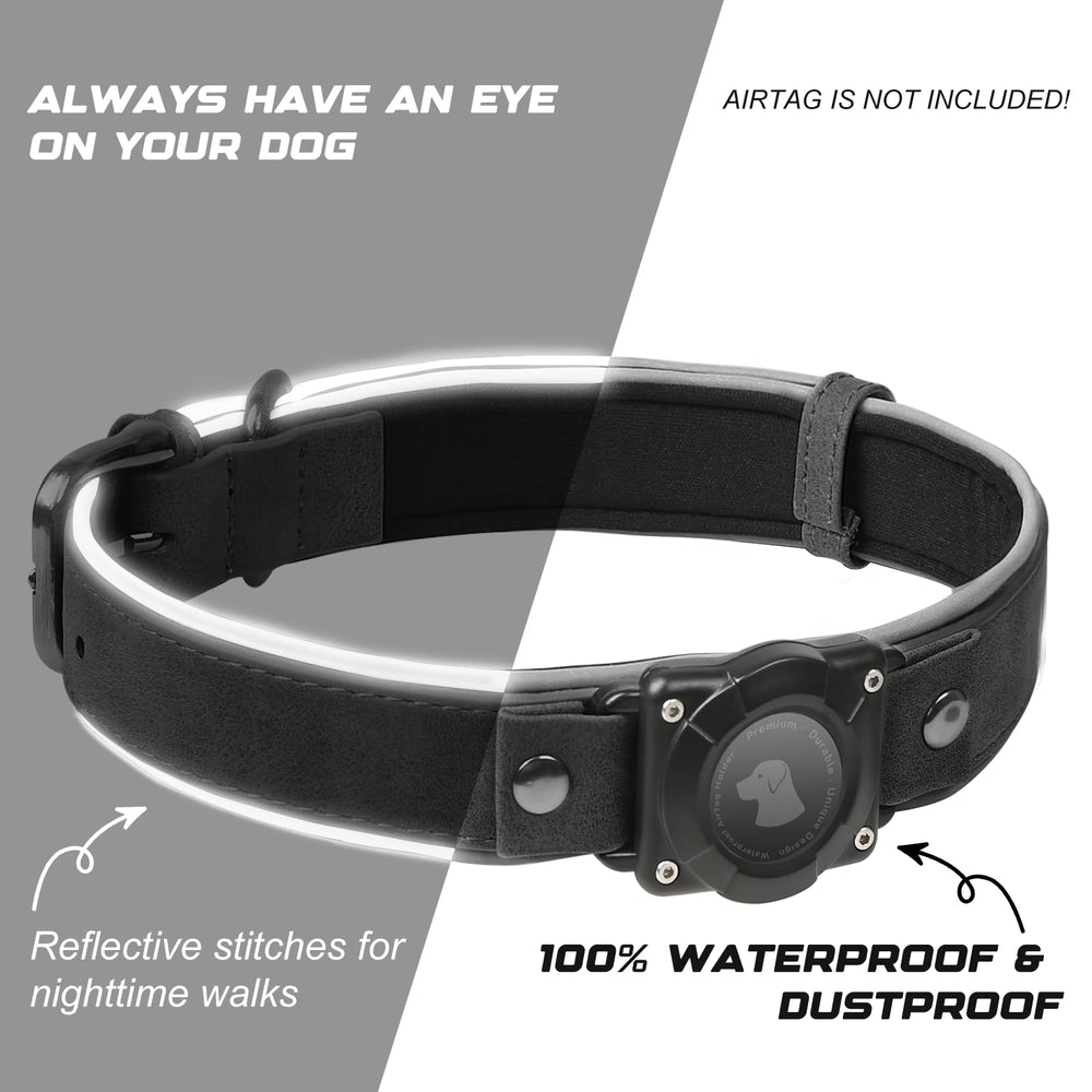 Odokele AirTag dog collar soft padded interior ensures comfortable, chafe-free wear.