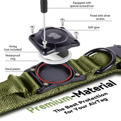 Odokele ArmyGreen collar handle closeup showcases easy grip for confident control.