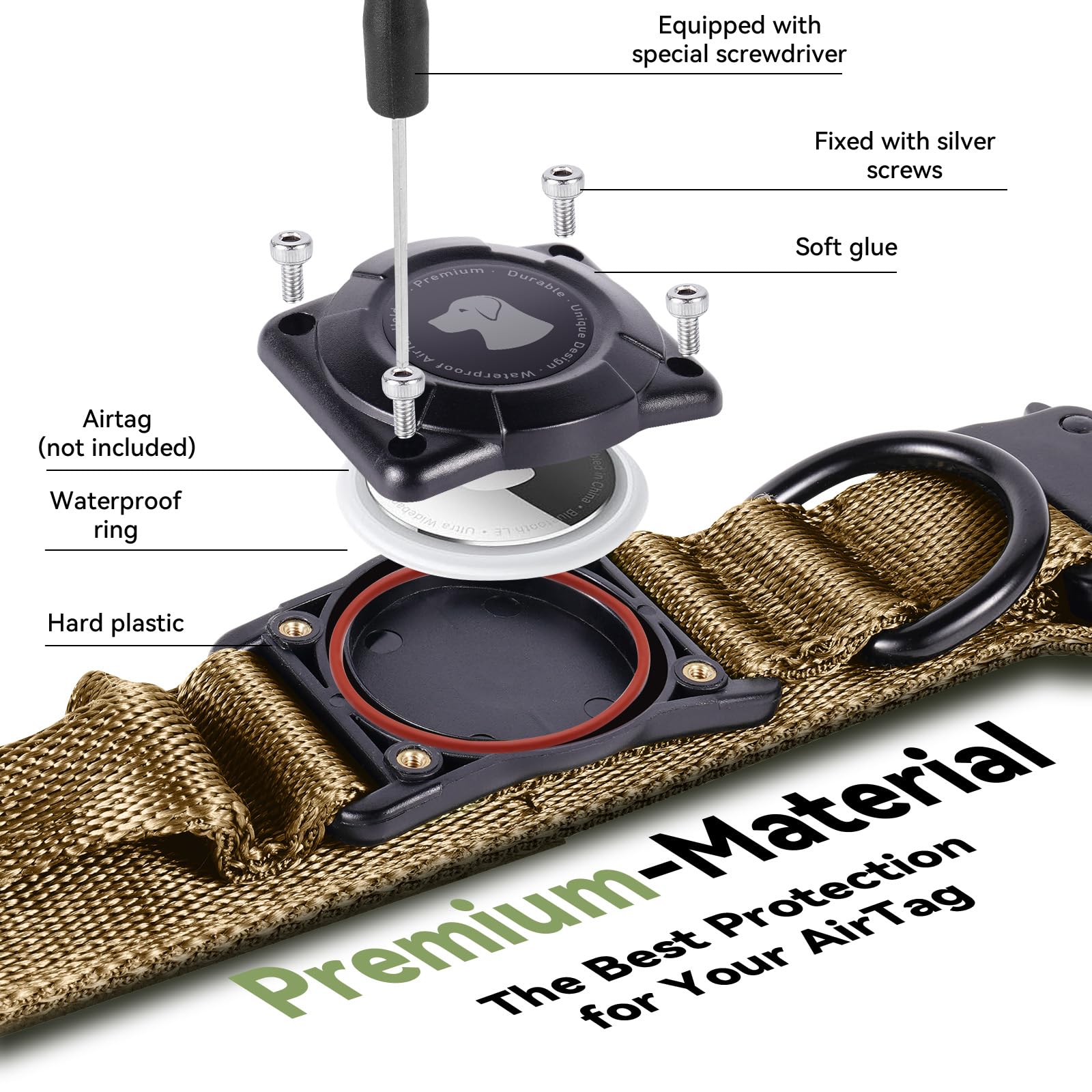 Odokele comfortable control handle collar for easy handling during walks