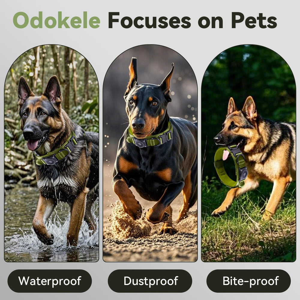 Odokele collar features widened control handle for safer, confident handling.