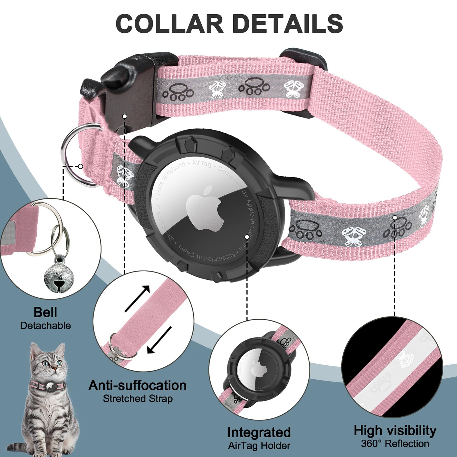 Odokele lightweight nylon collar offers comfortable wear