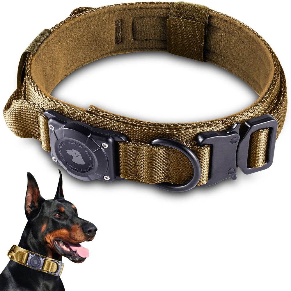 Odokele waterproof AirTag dog collar ready for swimming and rain protection