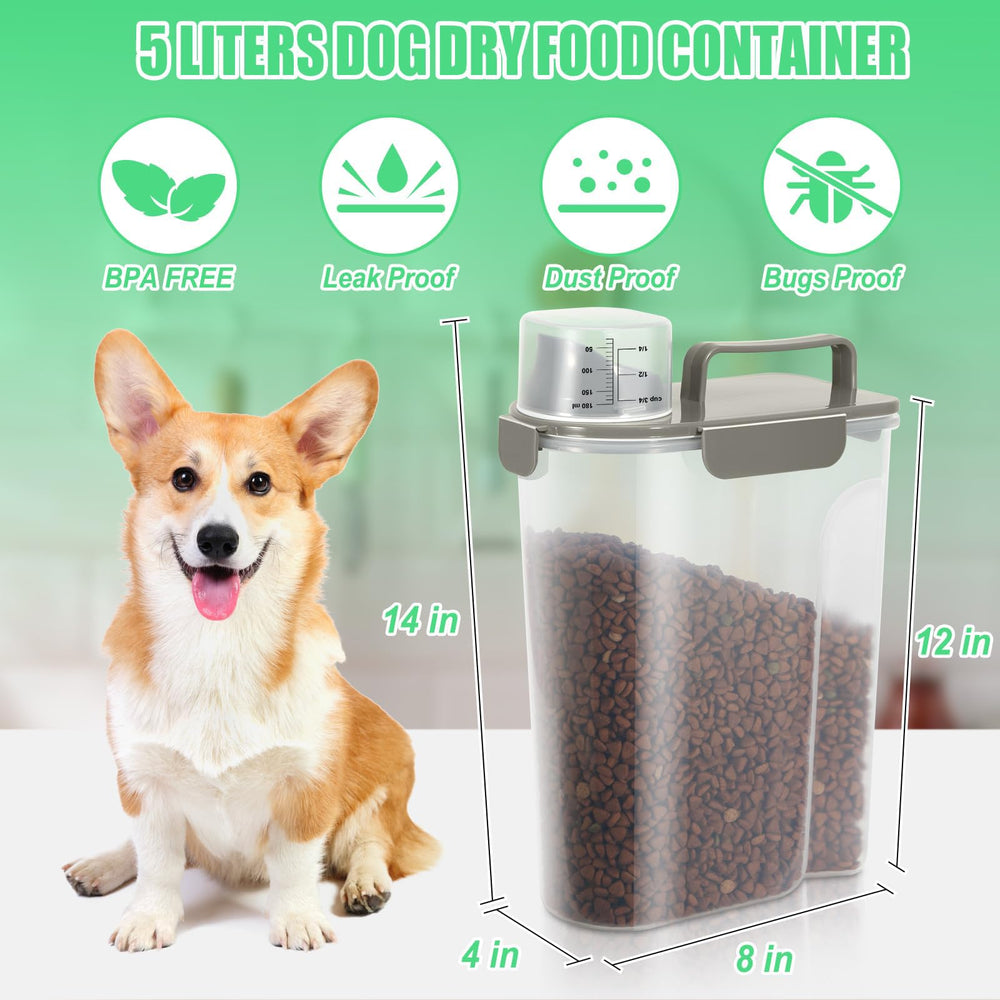 ODOMU cat food container airtight design keeps kibble dry and fresh.