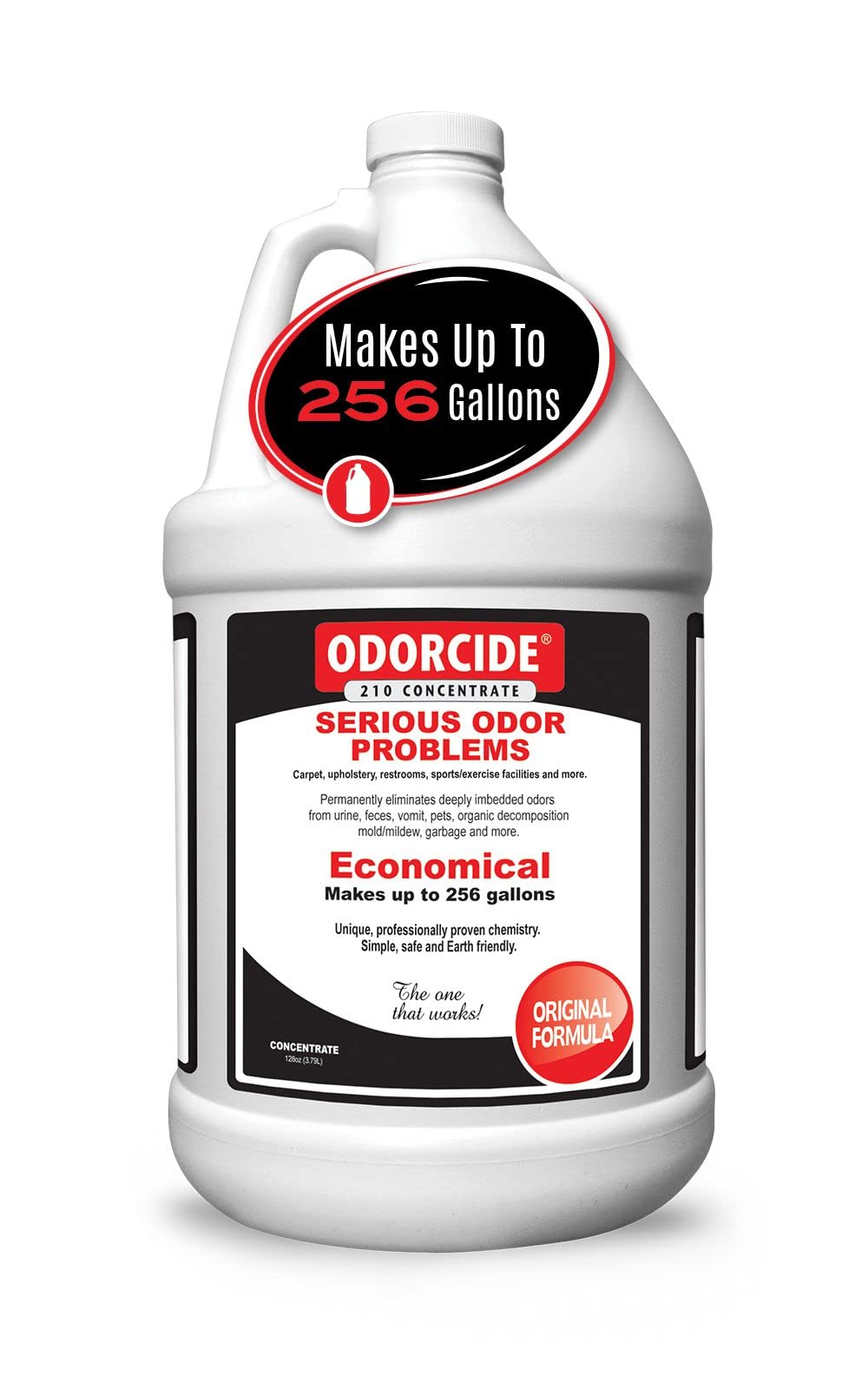 Odorcide 210 concentrate pour demonstrates easy preparation for odor removal at home