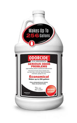 Odorcide 210 concentrate pour demonstrates easy preparation for odor removal at home