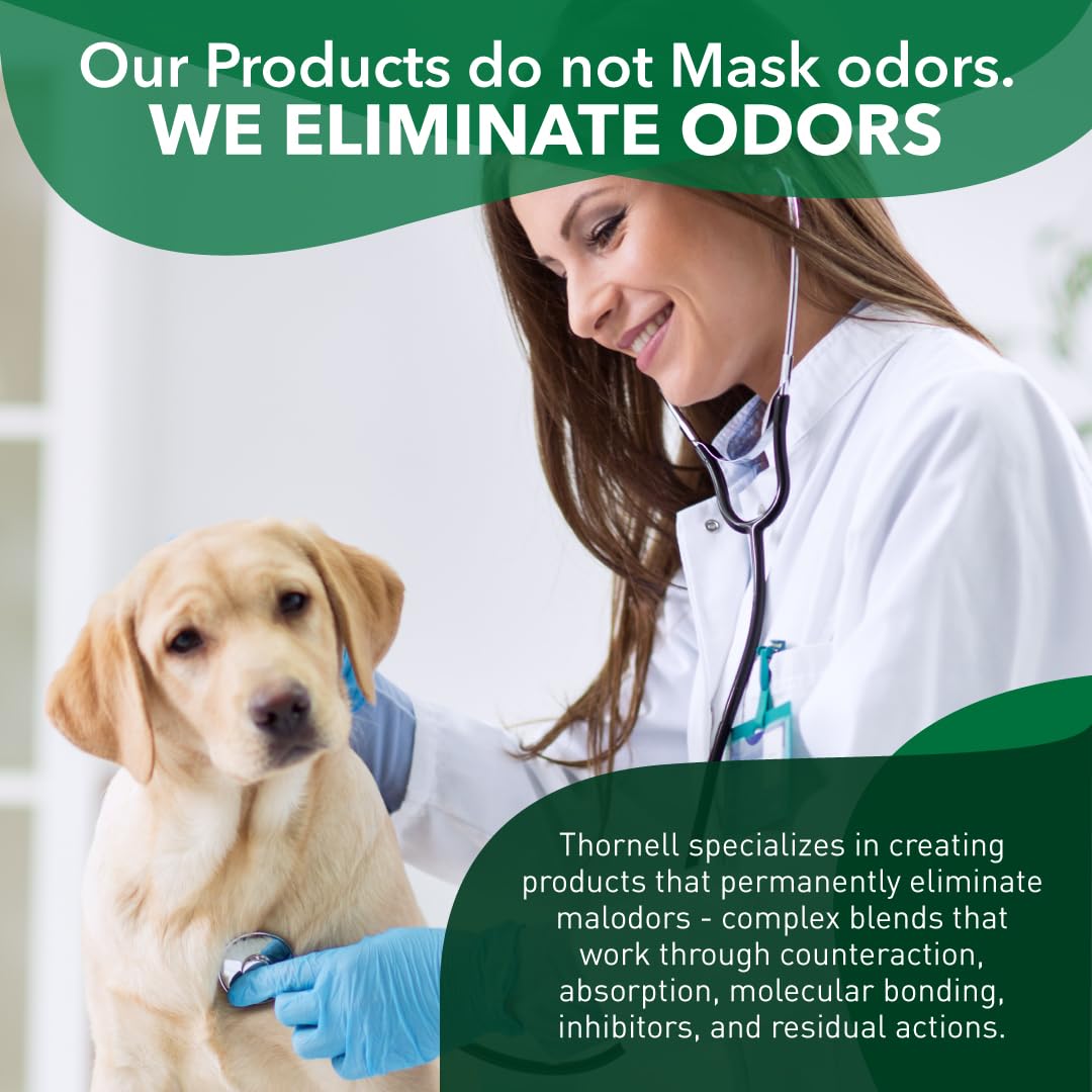 Odorcide K.O.E. kennel odor eliminator dries after use for quick reentry after cleaning.