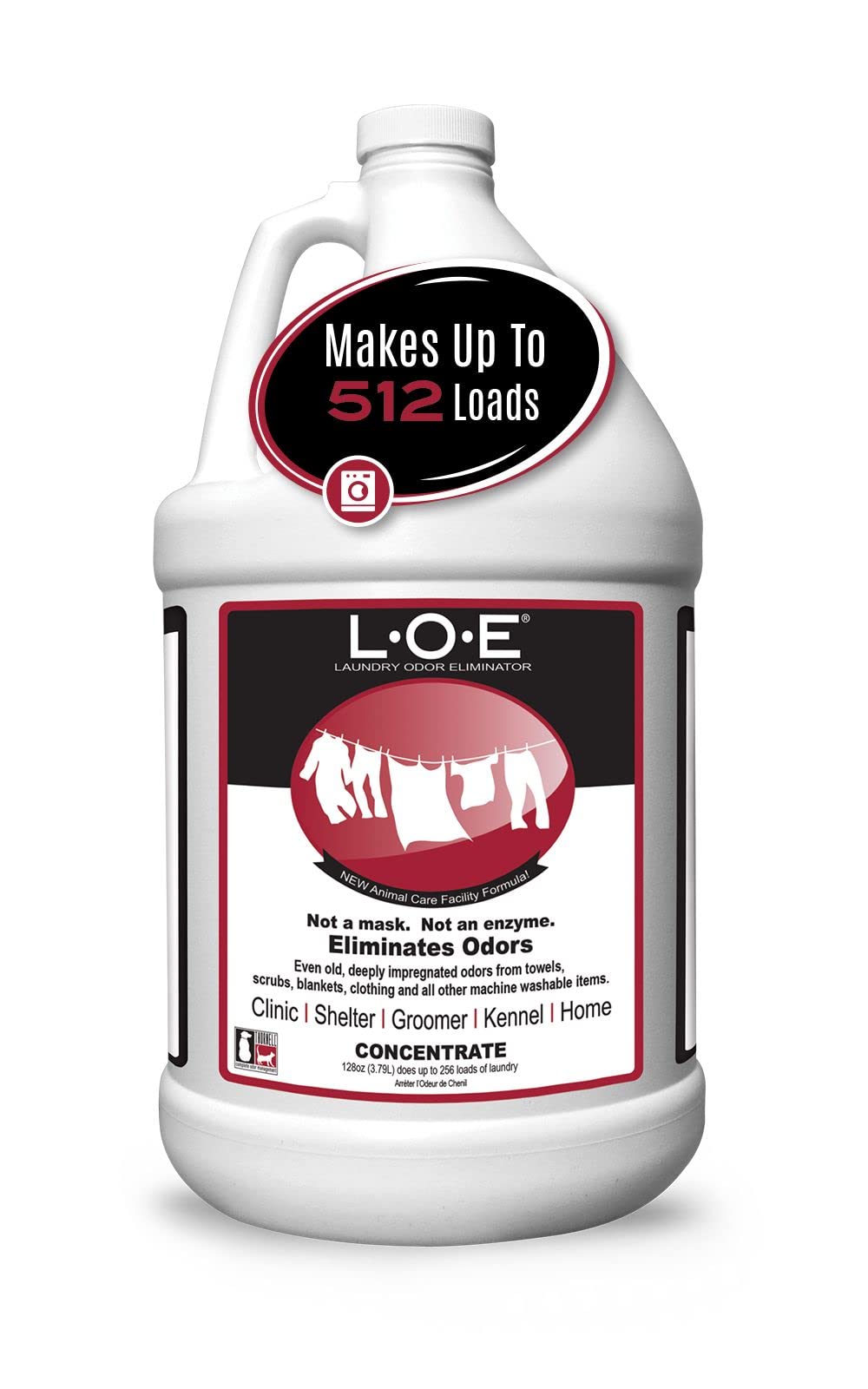 Odorcide Laundry Odor Eliminator bottle demonstrates professional odor control for fabrics.