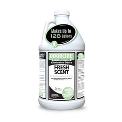 Odorcide odor eliminator concentrate bottle providing powerful odor control for carpets, upholstery, and hard floors