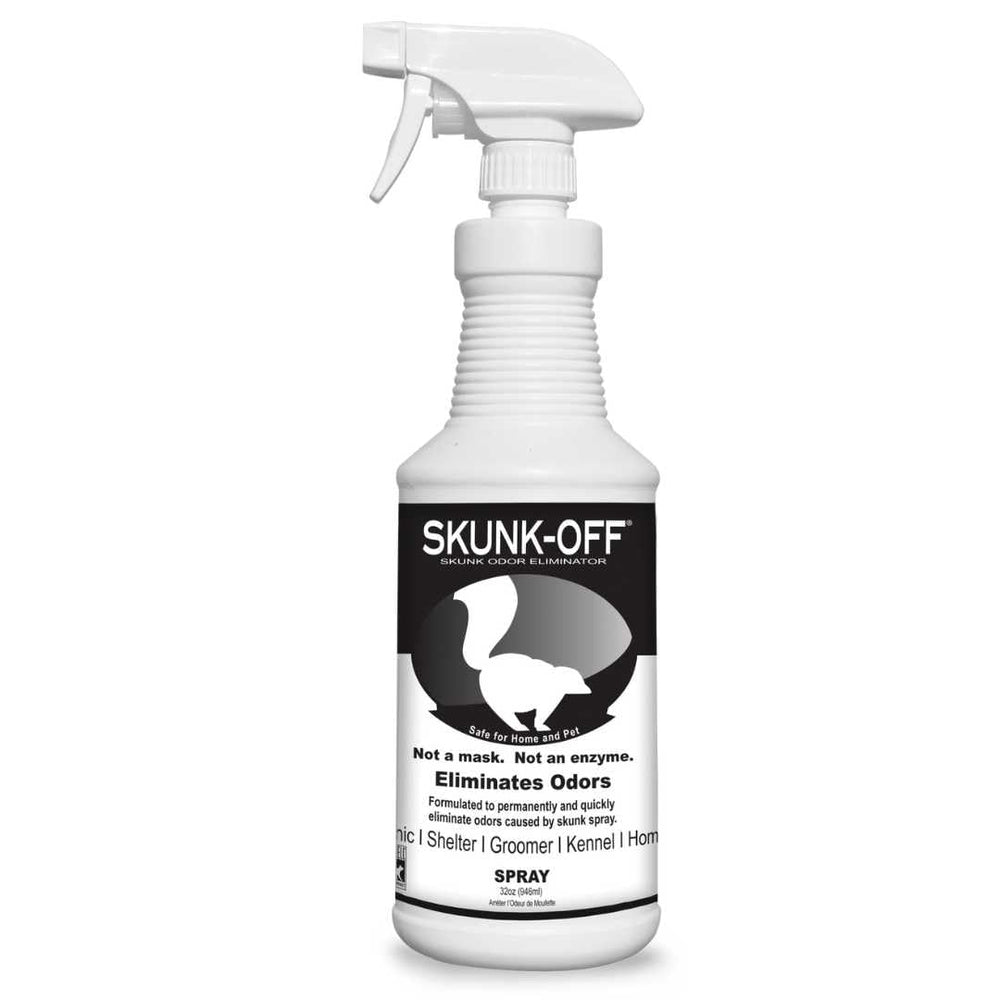 Odorcide Skunk Off 32oz bottle ready-to-use odor eliminator for homes and pets.