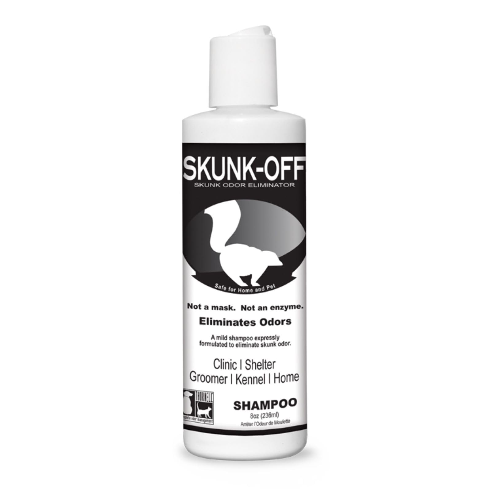 Odorcide Skunk Off bottle pour for easy pet odor removal