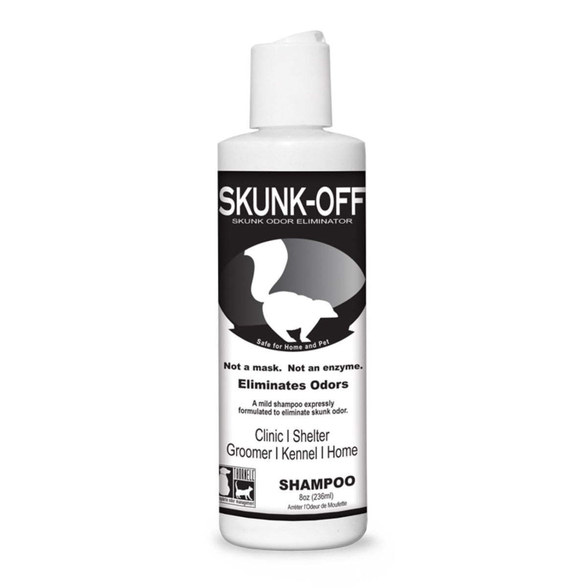 Odorcide Skunk Off bottle pour for easy pet odor removal