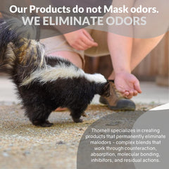 Odorcide Skunk Off on carpets and fabrics removes odors at the source.