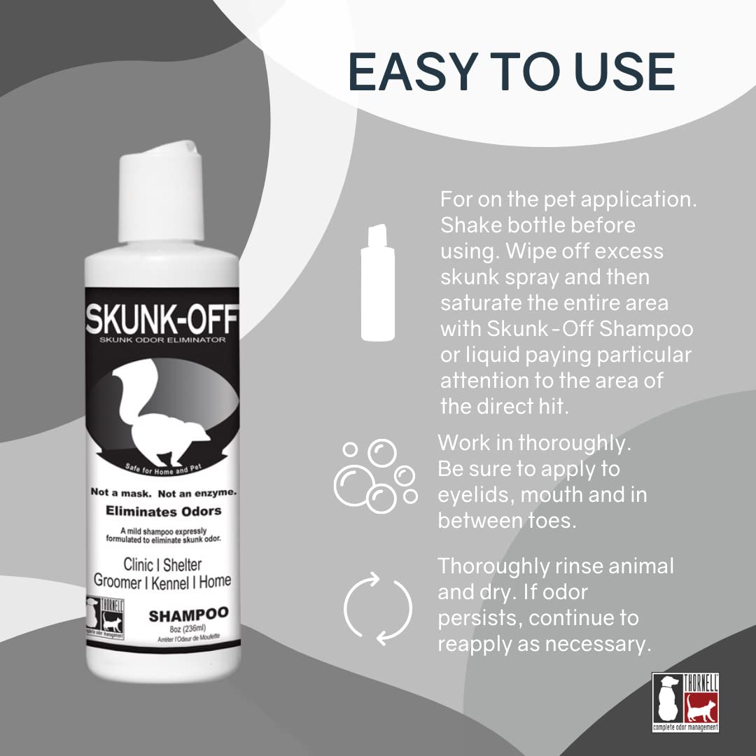 Odorcide Skunk Off coat lather targets odor at the source