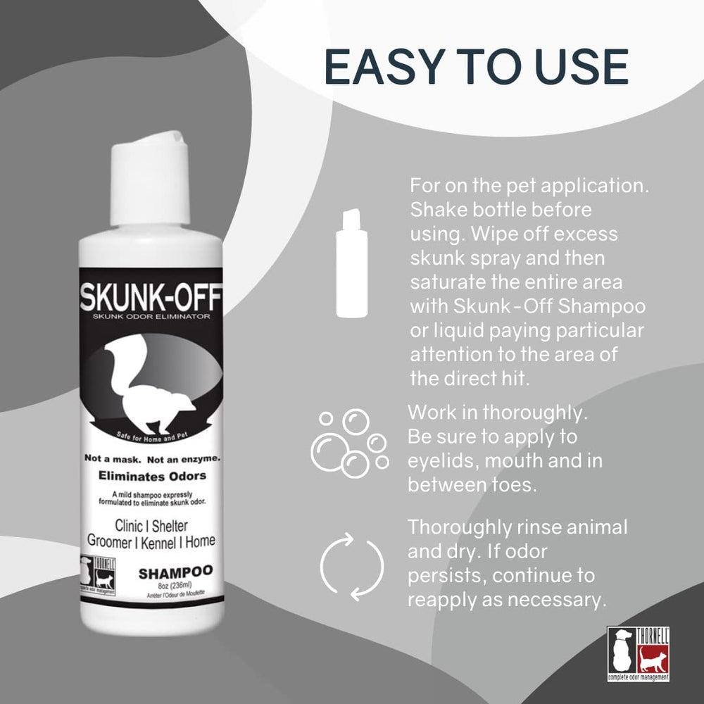 Odorcide Skunk Off coat lather targets odor at the source