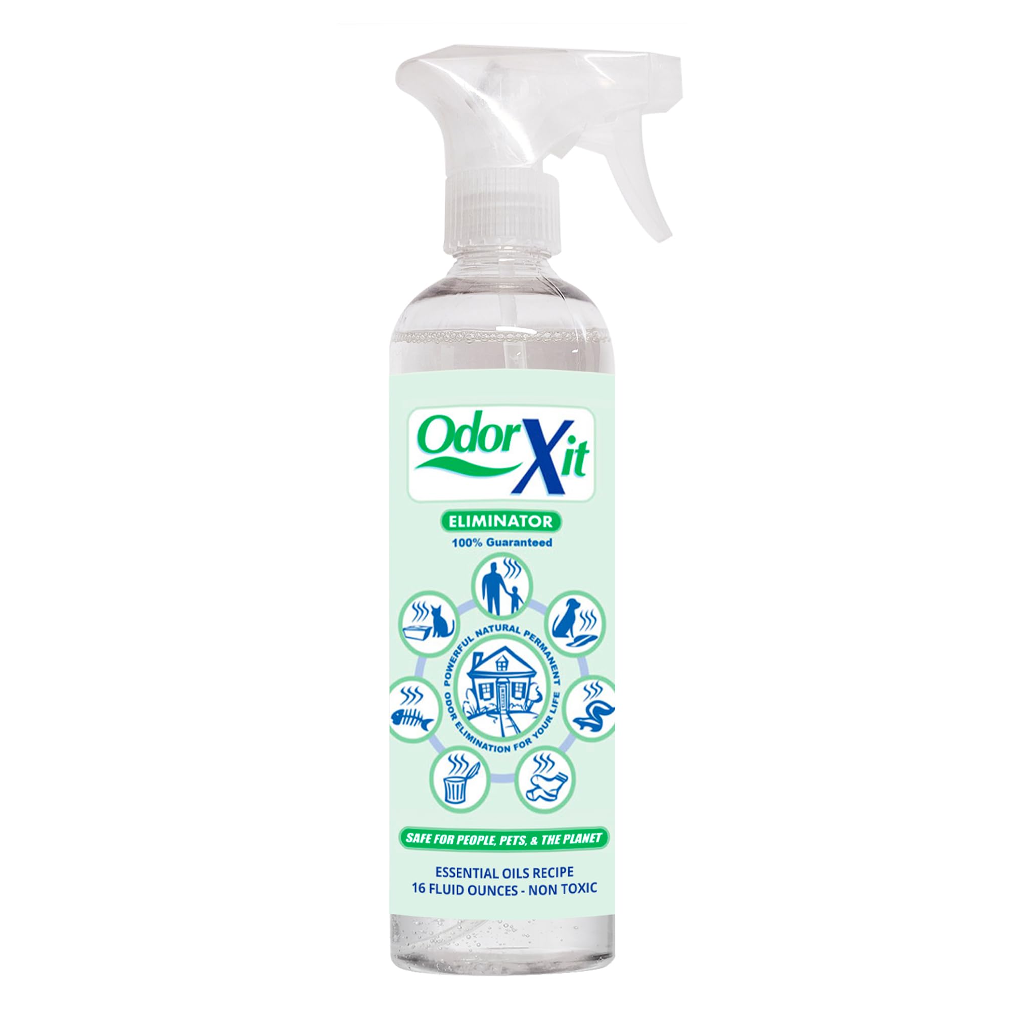 OdorXit spray bottle neutralizes pet urine odors on contact