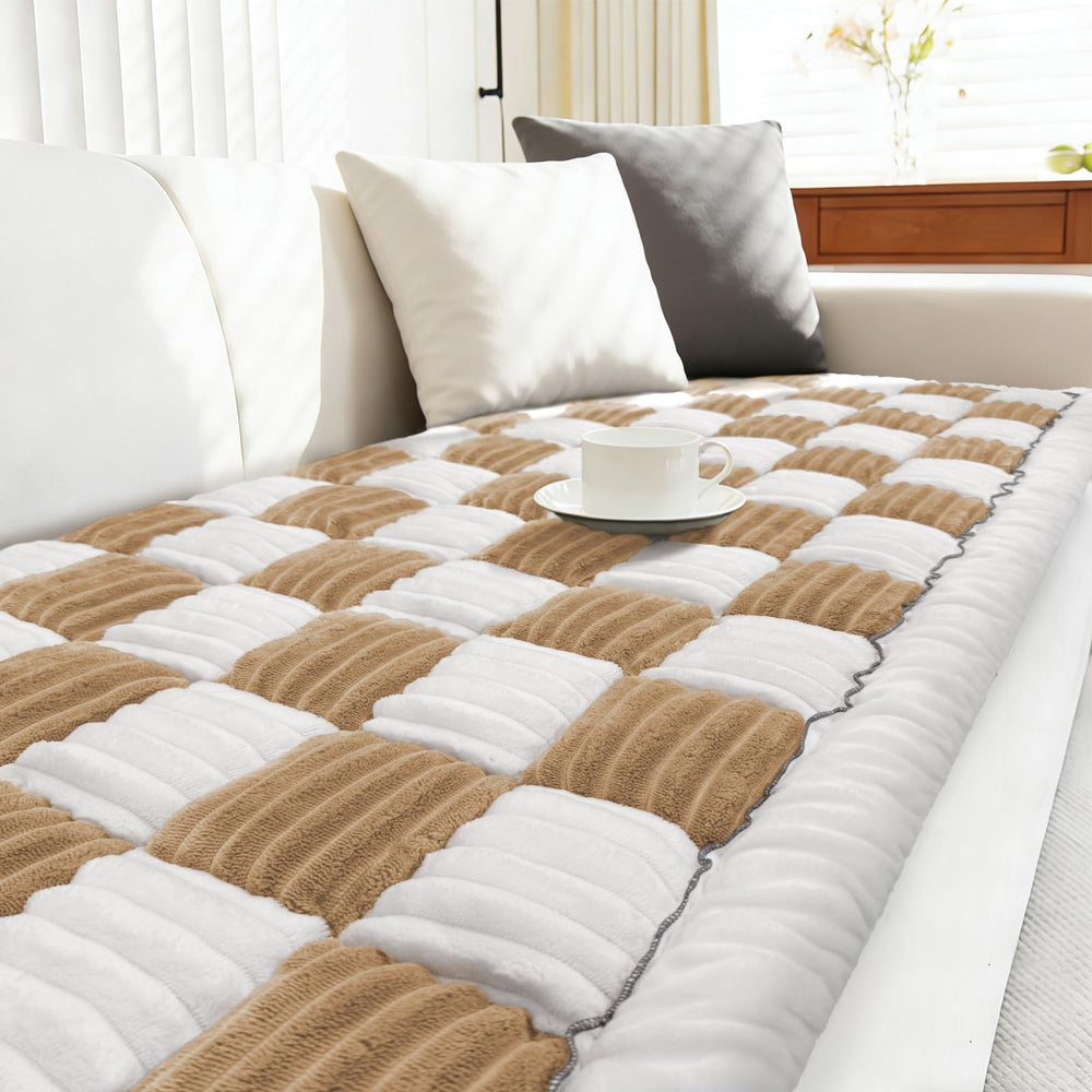 ODreamyDogs Dog Sofa Protector adds a soft layer of defense against wear.