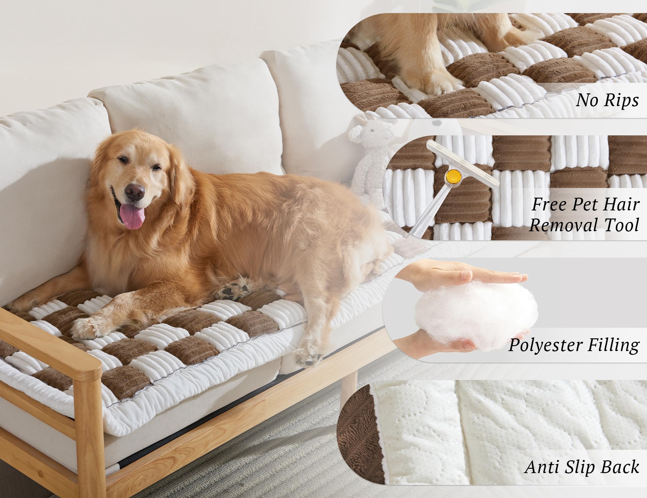 ODreamyDogs Non-Slip Backing keeps the cover in place during playtime.