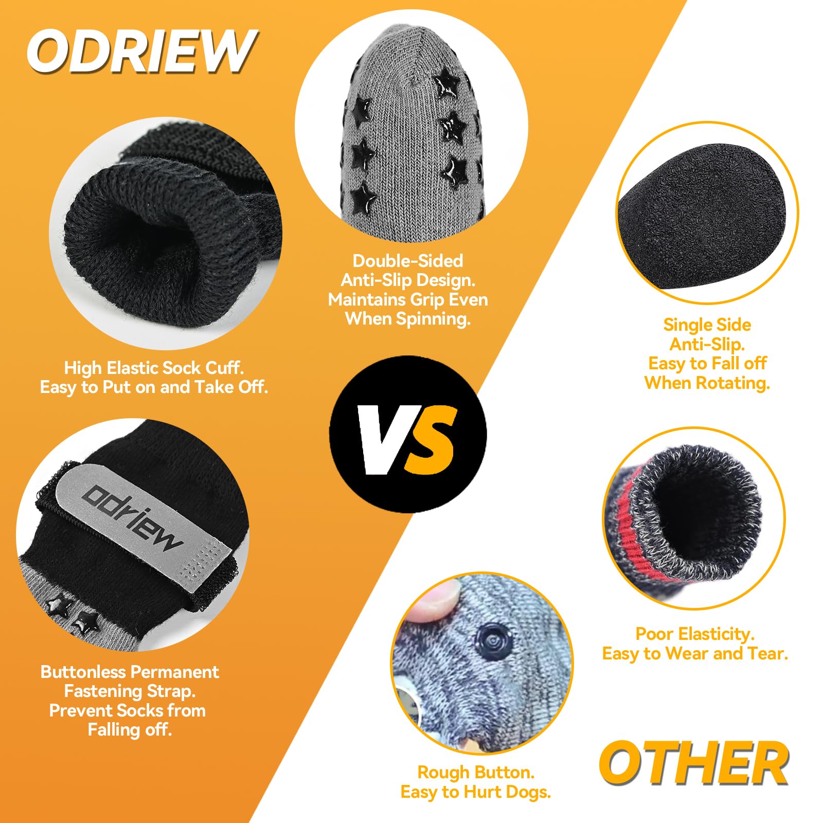 ODRIEW breathable fabric close-up emphasizing soft, stretchy comfort