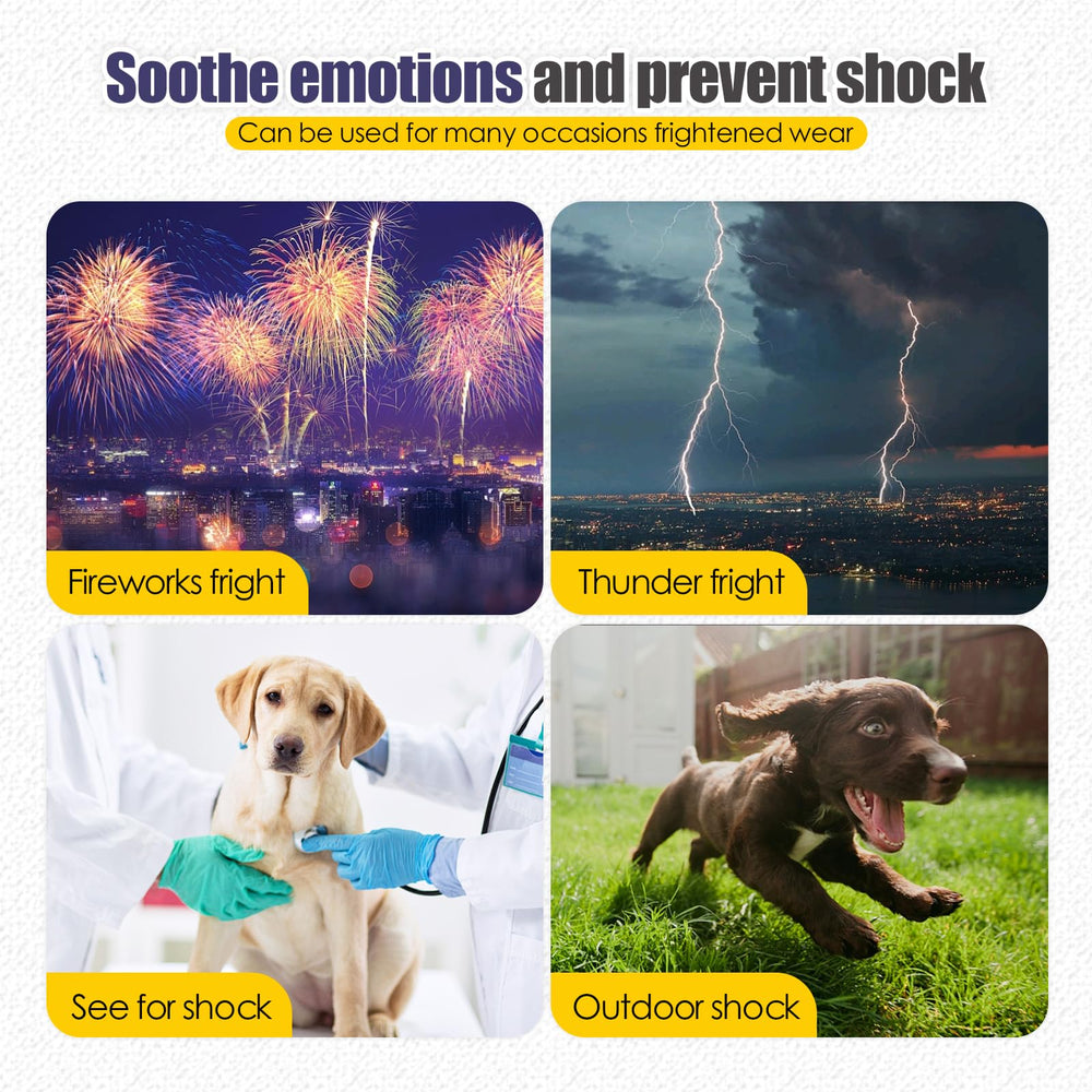 ODSSTAIPS Dog Anxiety Vest worn on dog demonstrates soft breathable fabric.