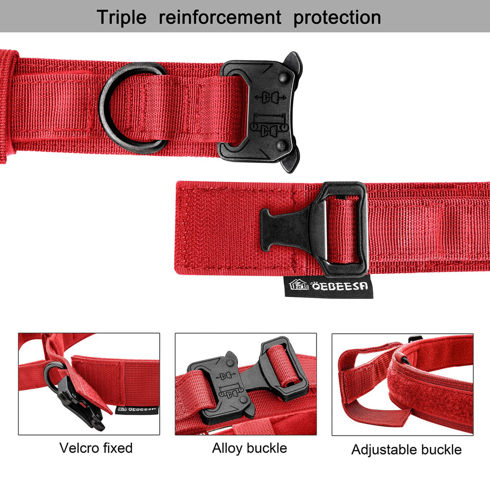 OEBEESA quick-release buckle enables fast, secure on/off during walks