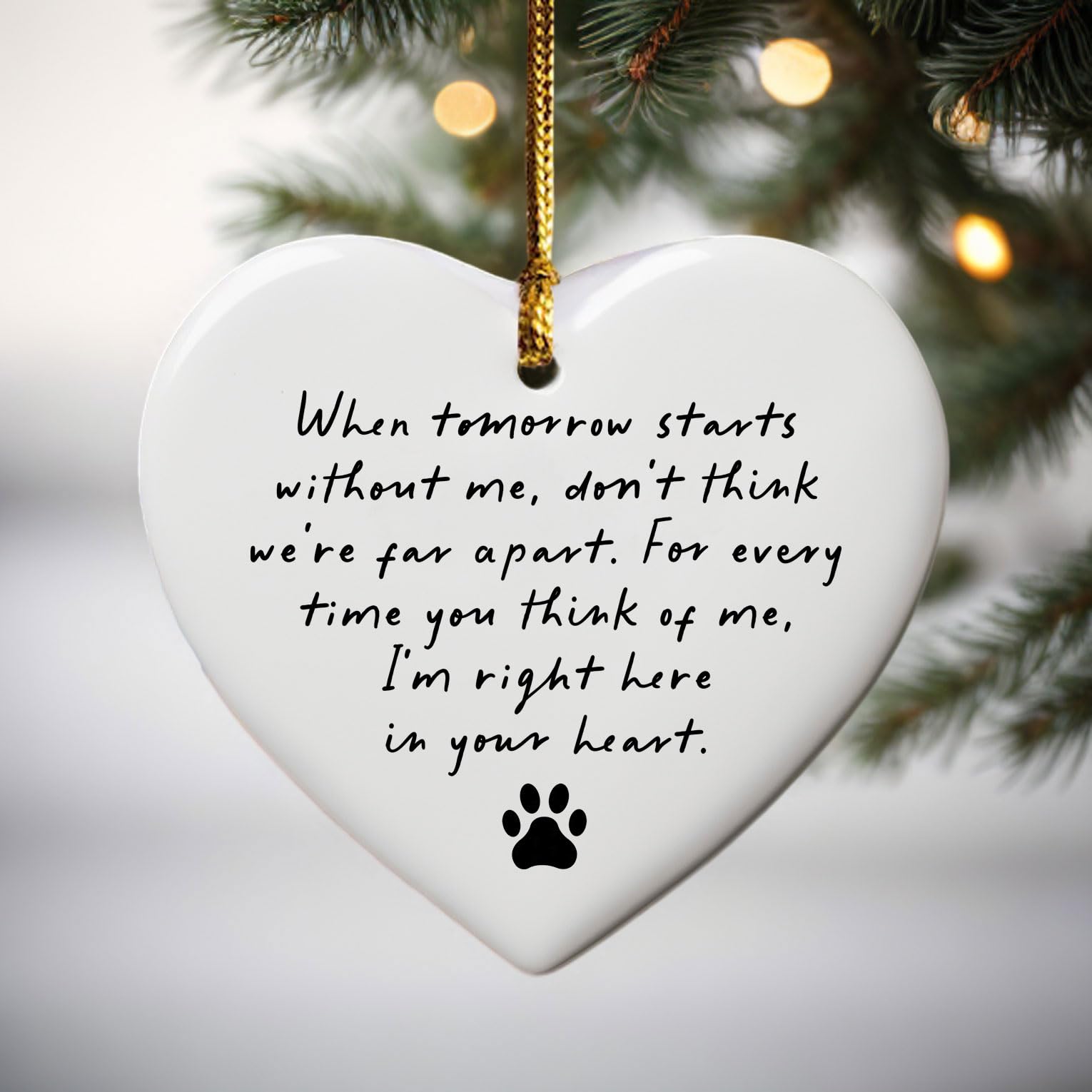 OFlyDesigns heart features detailed artwork and heartfelt message for comforting pet remembrance.