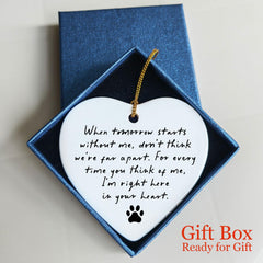 OFlyDesigns heart with golden string ready to hang for serene remembrance.